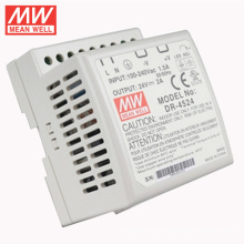 MEAN WELL UL &amp; CE &amp; CB Branco 24 V 2A Din Rail Power Supply DR-45-24